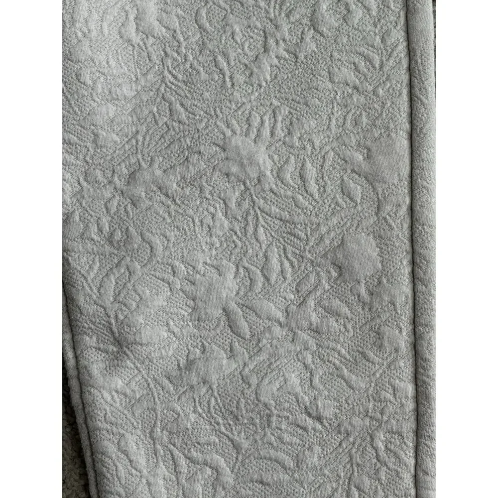 Club Monaco Cream Textured Floral Pull-on Drawstring Elastic Waist Pants Small